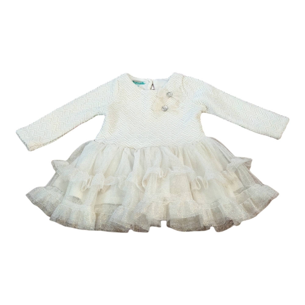 Nannette Baby Formal Long-Sleeve Dress